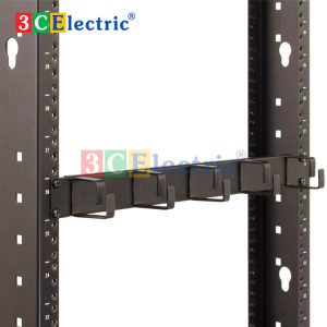 thanh quản lý cáp ngang dạng tai gài 23 inch