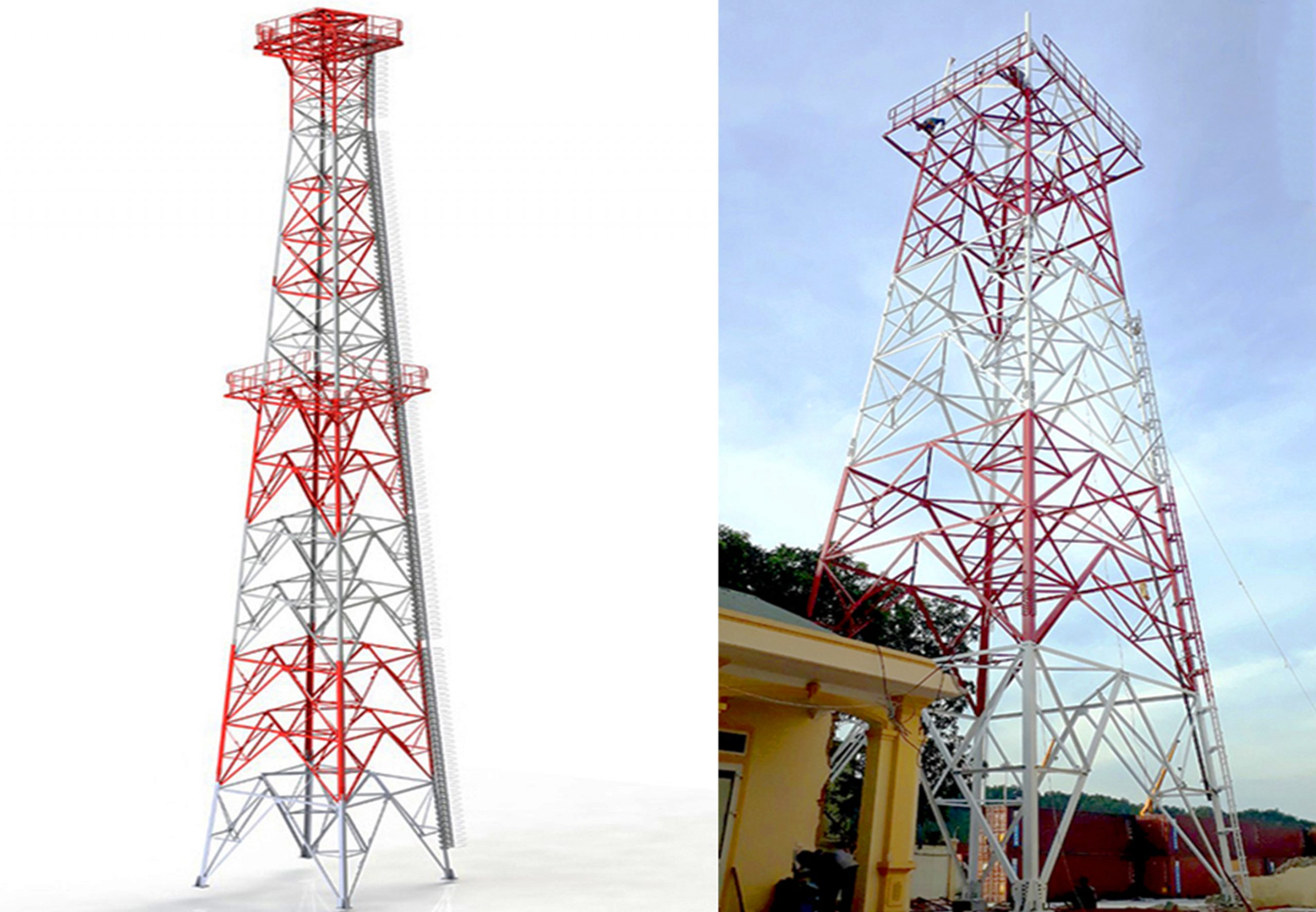 Dự án: Dựng cột ANTEN 45m tự đứng tại Nghệ An