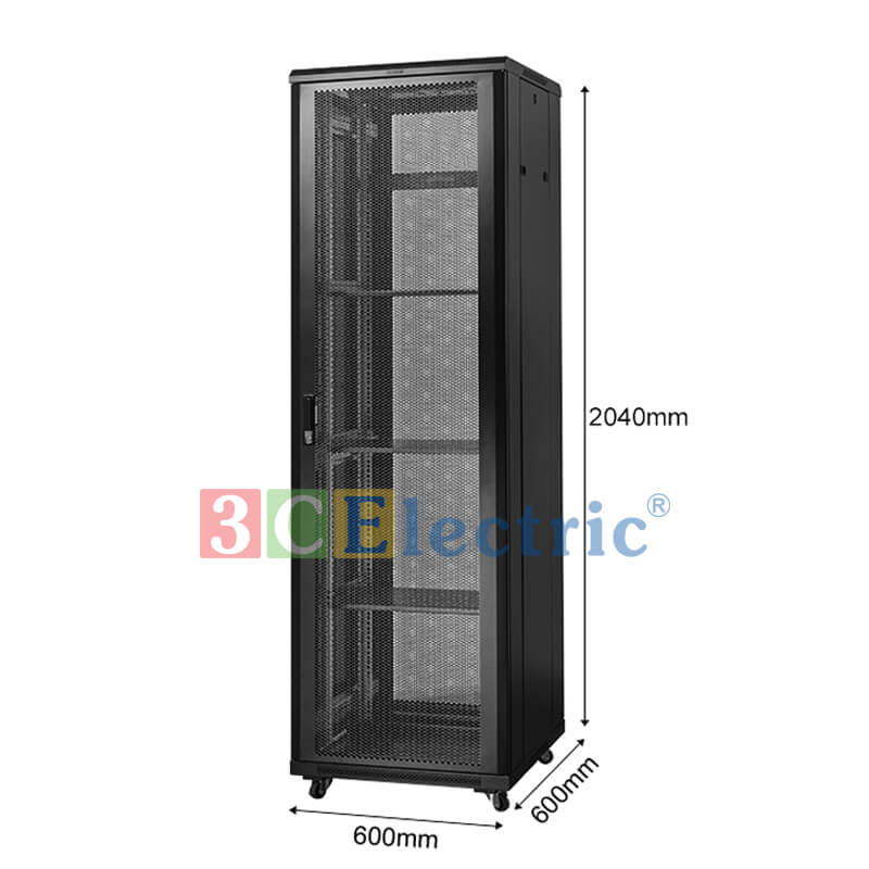 Tủ Mạng 42U D600 màu đen