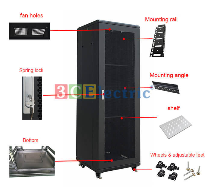 Tủ mạng - tủ rack 42U của 3CElectric