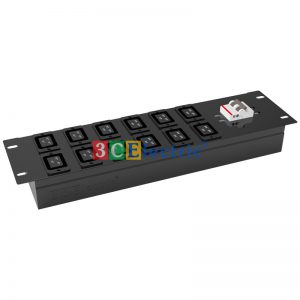 Thanh nguồn PDU 12 ổ cắm C19 (02 hàng ngang) có MCB 32A