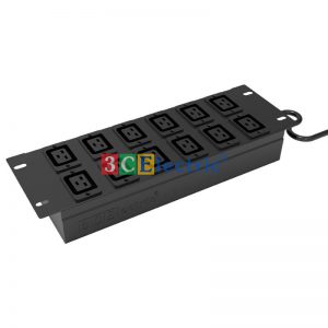 Ổ điện 12 cổng C19 (02 hàng ngang) công suất Max 20A, cáp nguồn 03m