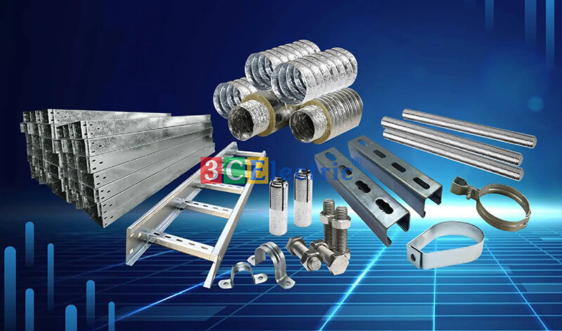 Thang máng cáp mạ kẽm nhúng nóng và phụ kiện