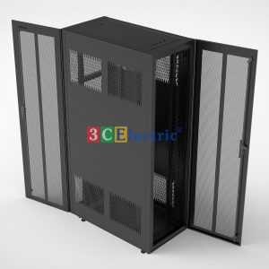Tủ rack Data 42U D1200, chuẩn 23inch chuyển đổi 19"
