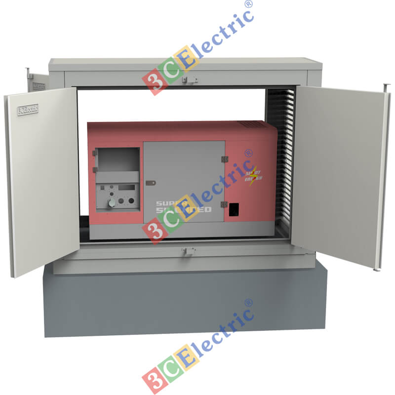 Nhà chứa máy phát điện 3C-BG1790W2340D1140T50 (bảo quản, hỗ trợ cách nhiệt, chống xâm nhập)