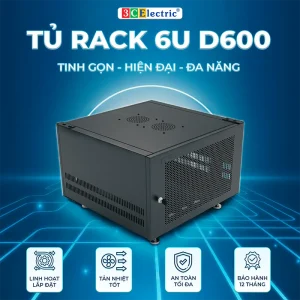tủ rack tủ mạng 6u d600