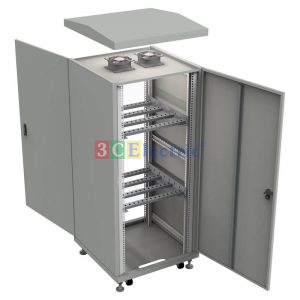 chi tiết tủ rack outdoor 27u d600