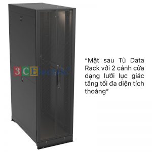 mặt sau tủ data rack