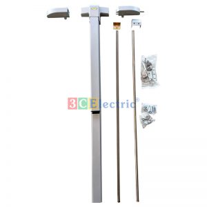 Thanh đẩy thoát hiểm loại đôi, 2 điểm, thép sơn tĩnh điện