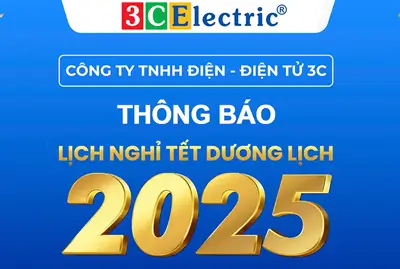 3CElectric thông báo nghỉ tết Dương Lịch 2025