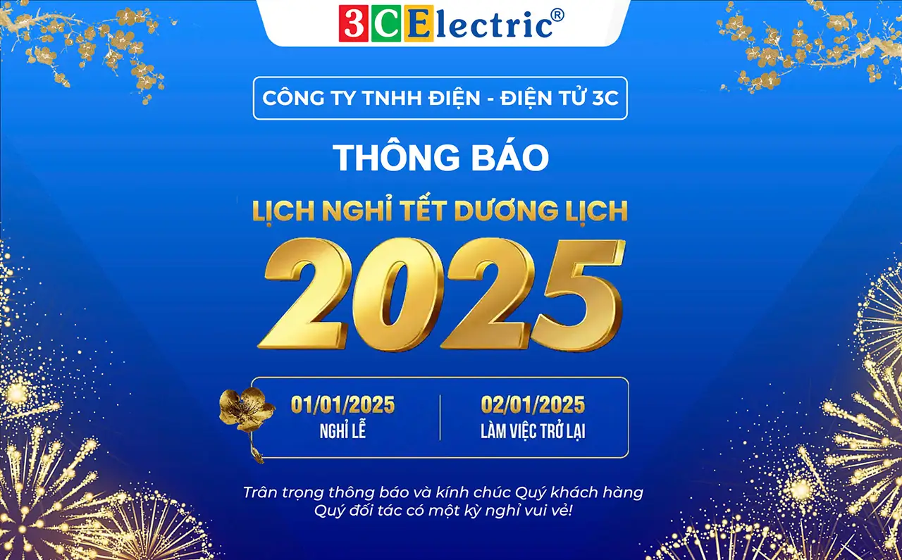 3CElectric thông báo nghỉ tết dương lịch