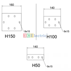 bản vẽ kỹ thuật pad nối thang máng cáp