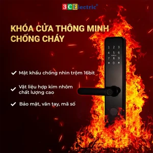 khoá cửa điện tử chống cháy