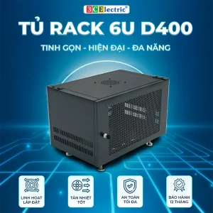 tủ rack tủ mạng 6u d400