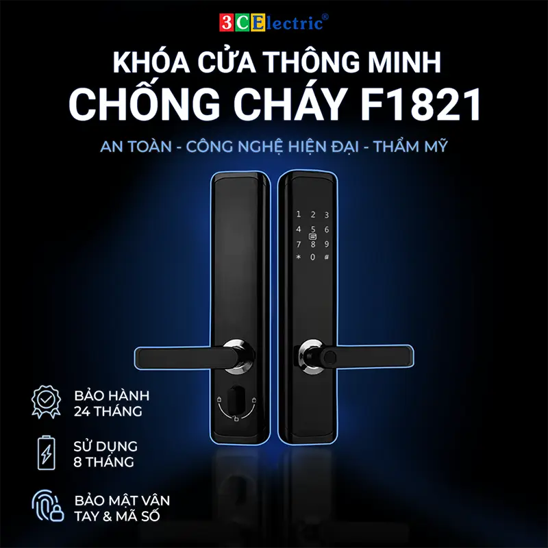 khoá thông minh cho cửa chống cháy F1821