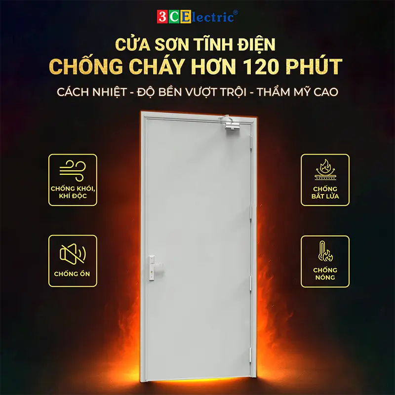 Cửa chống cháy hơn 120 phút