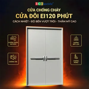 cửa đôi chống cháy 120 phút