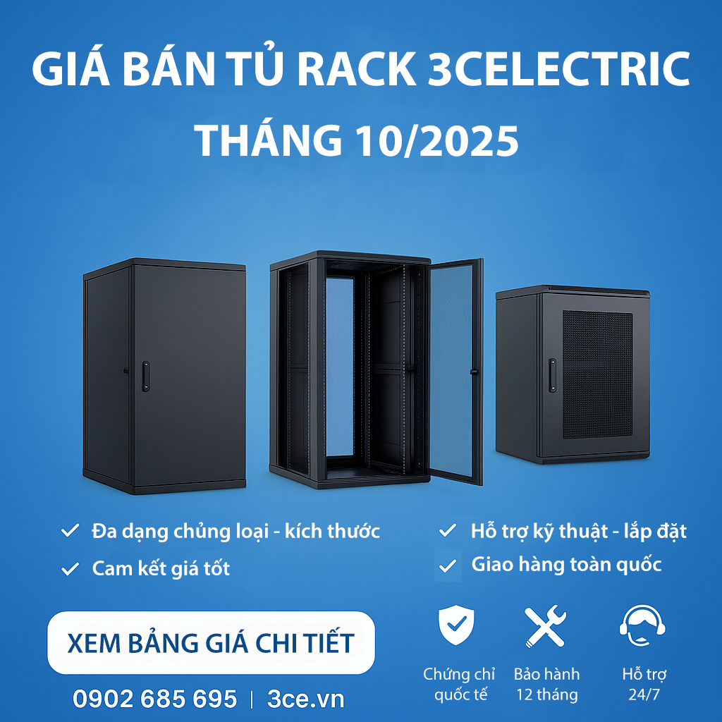 Giá bán tủ Rack Tháng 10/2025 mới nhất | 3CElectric