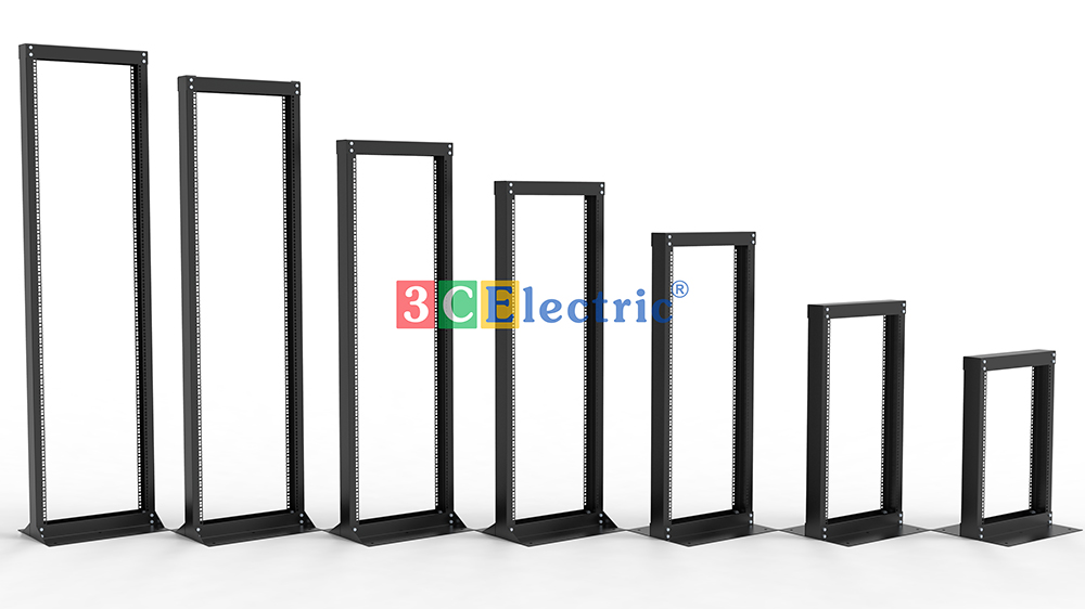 Tủ Open Rack 3CElectric nhiều kích thước – khung rack mở cho server và thiết bị mạng
