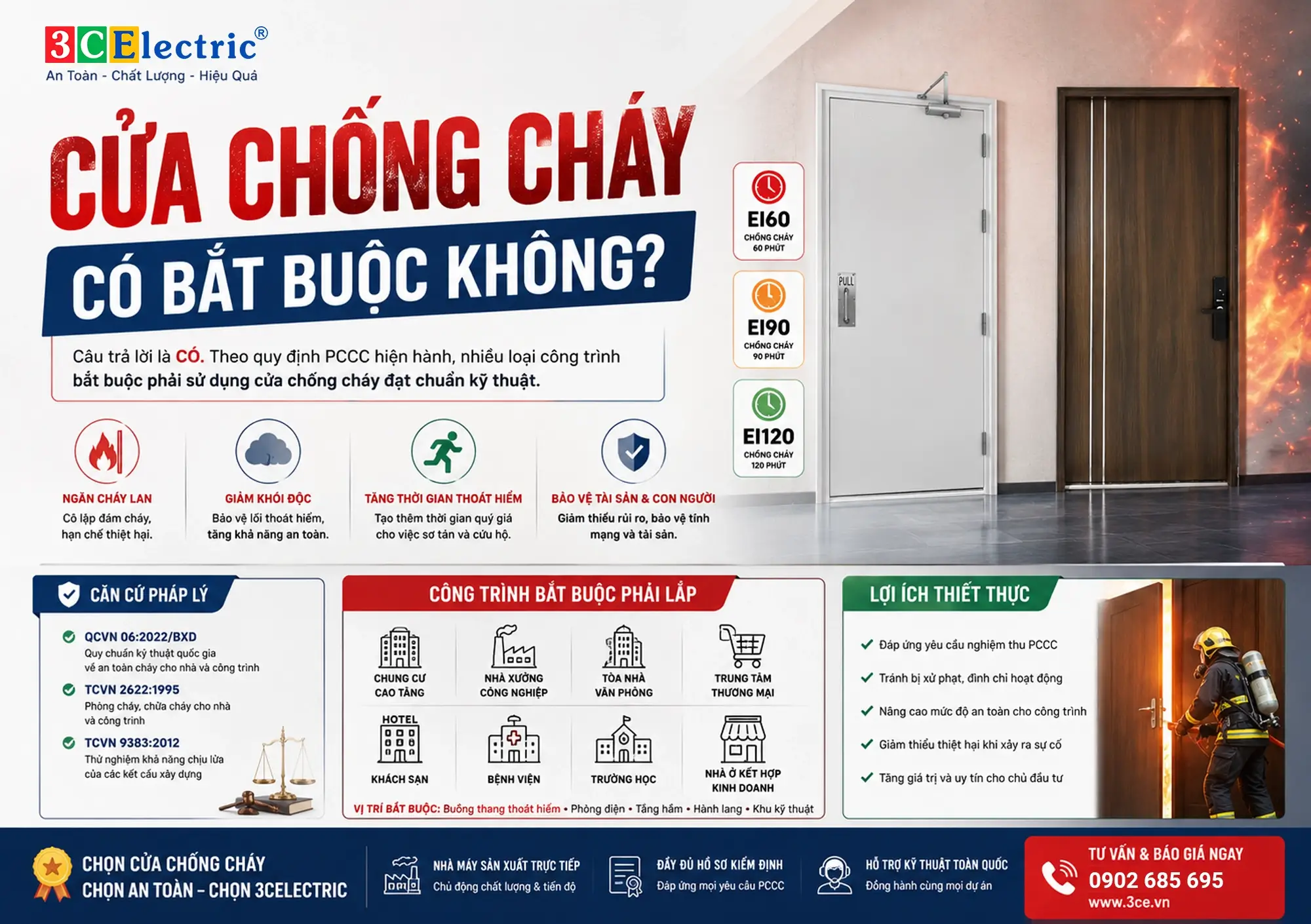 cửa chống cháy có bắt buộc ko