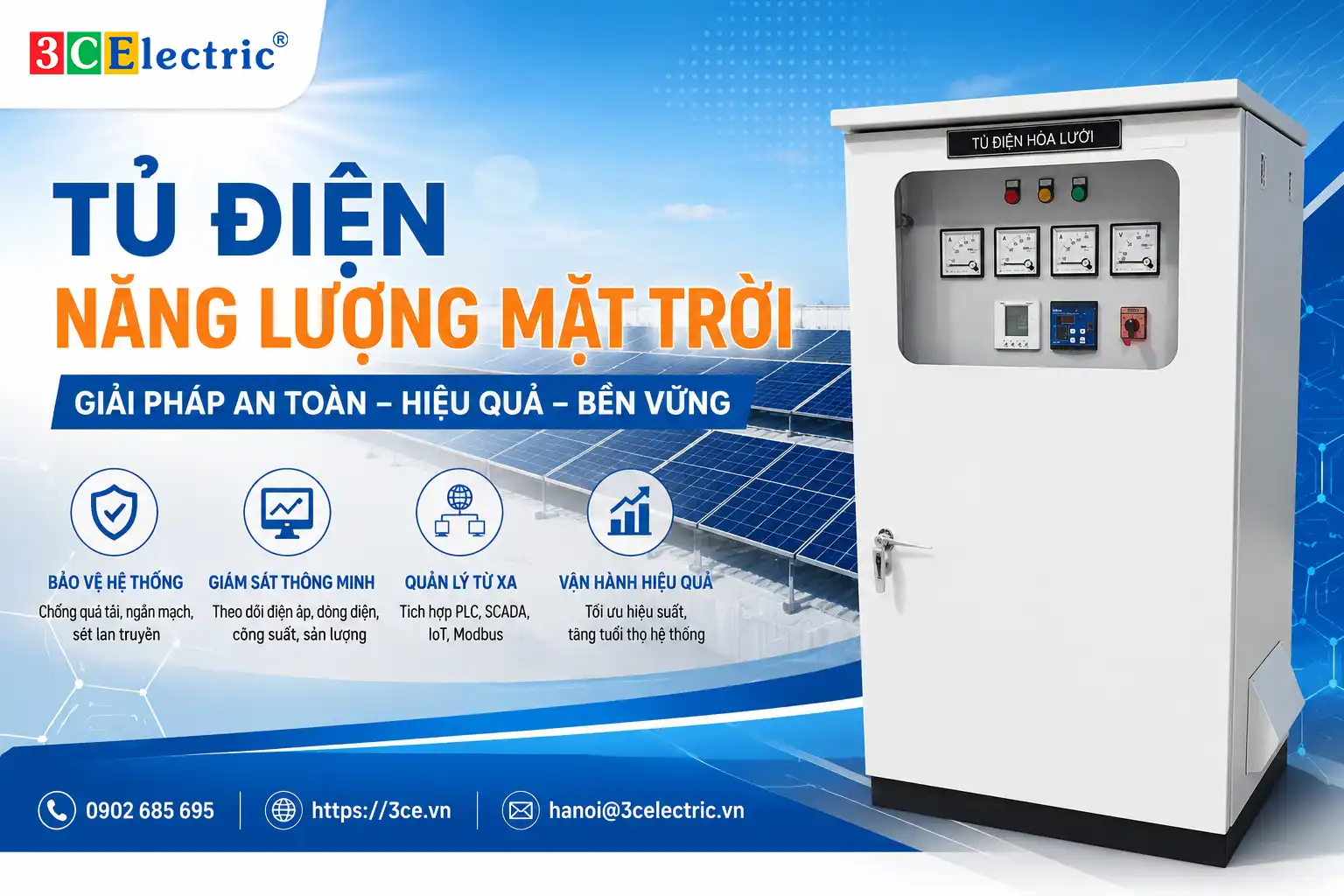 Tủ Điện Năng Lượng Mặt Trời Là Gì? Cấu Tạo Và Ứng Dụng