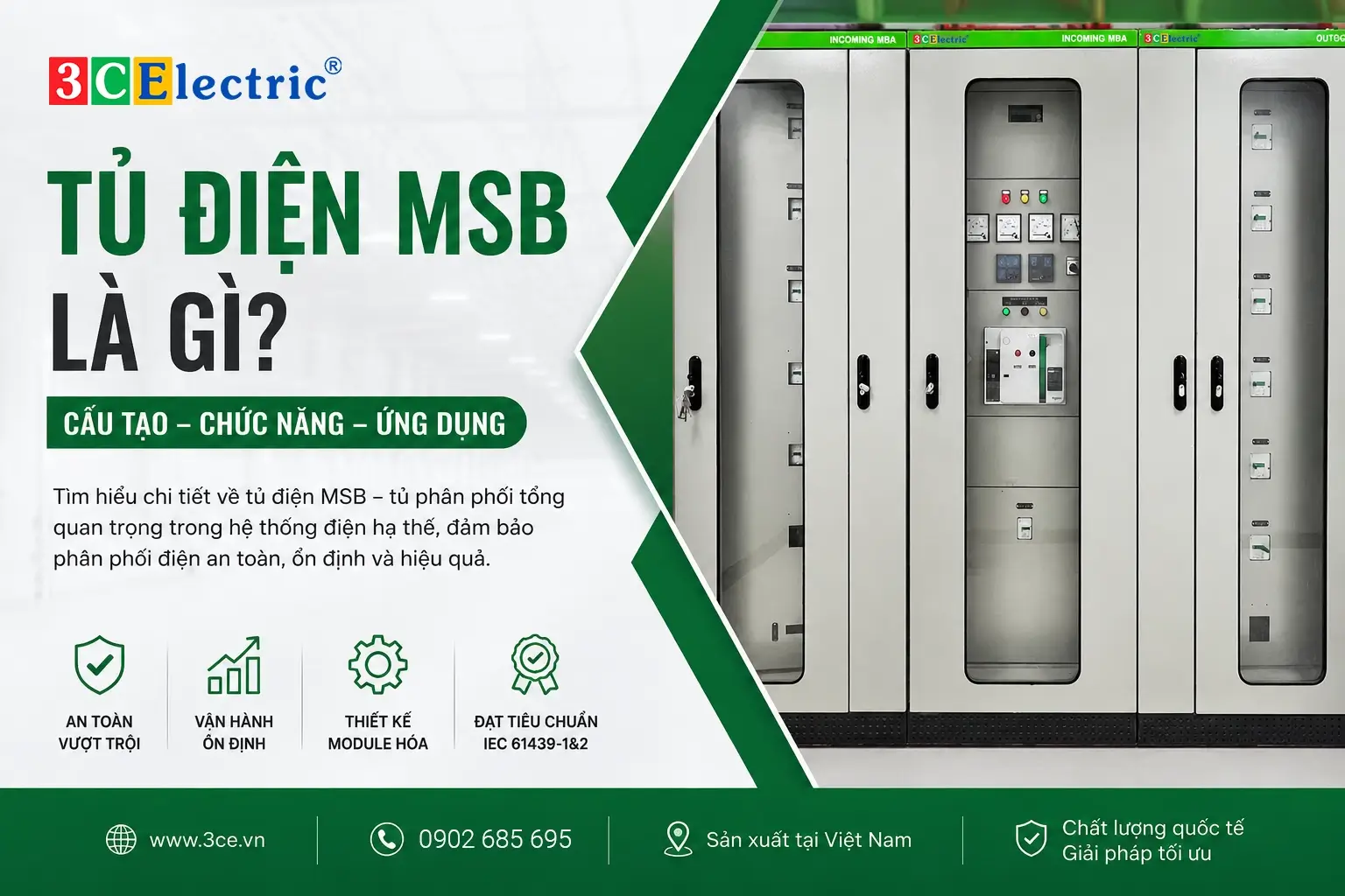 Tủ Điện MSB Là Gì? Cấu Tạo, Chức Năng Và Ứng Dụng