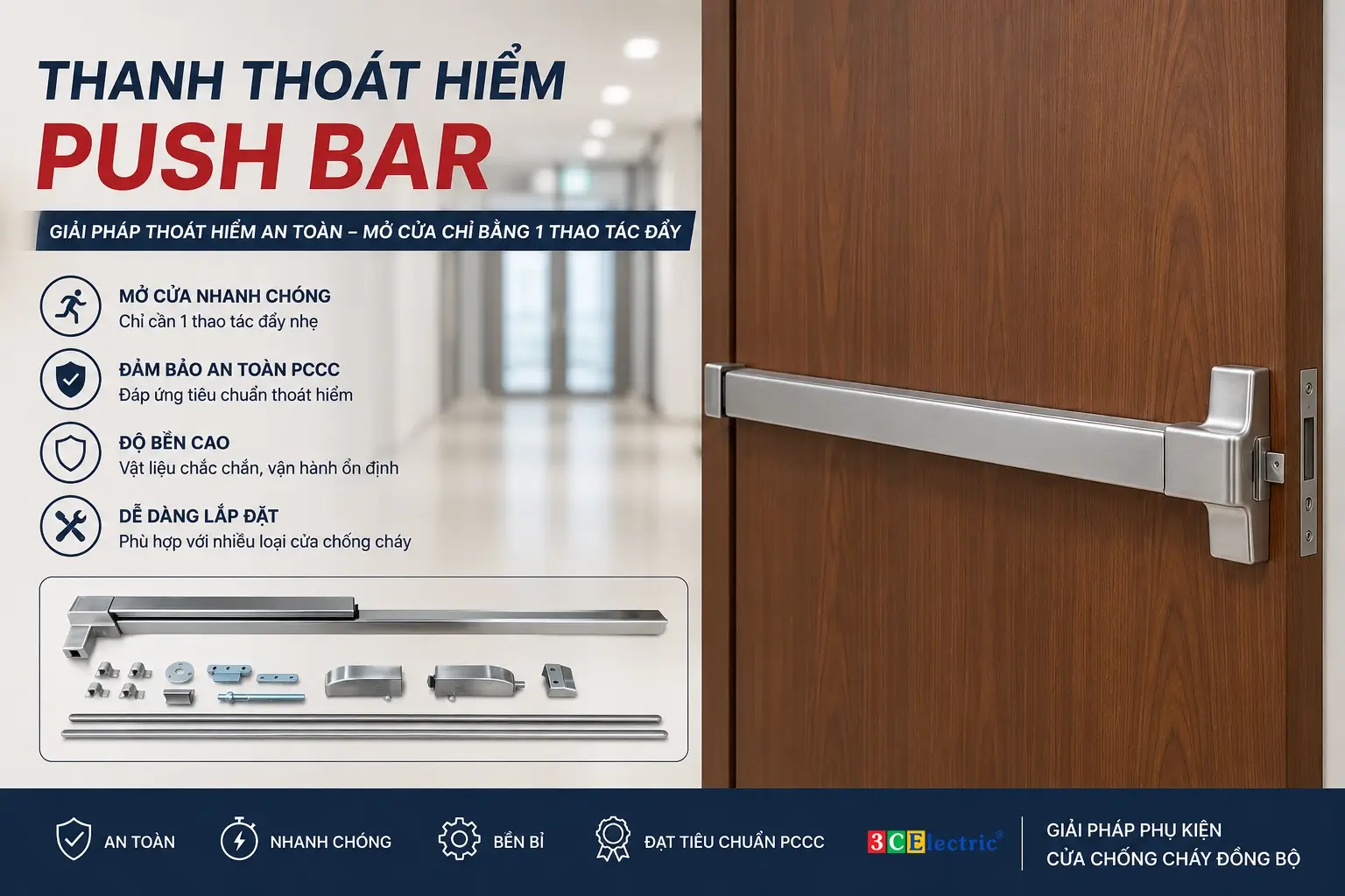 Thanh Thoát Hiểm Push Bar Là Gì?