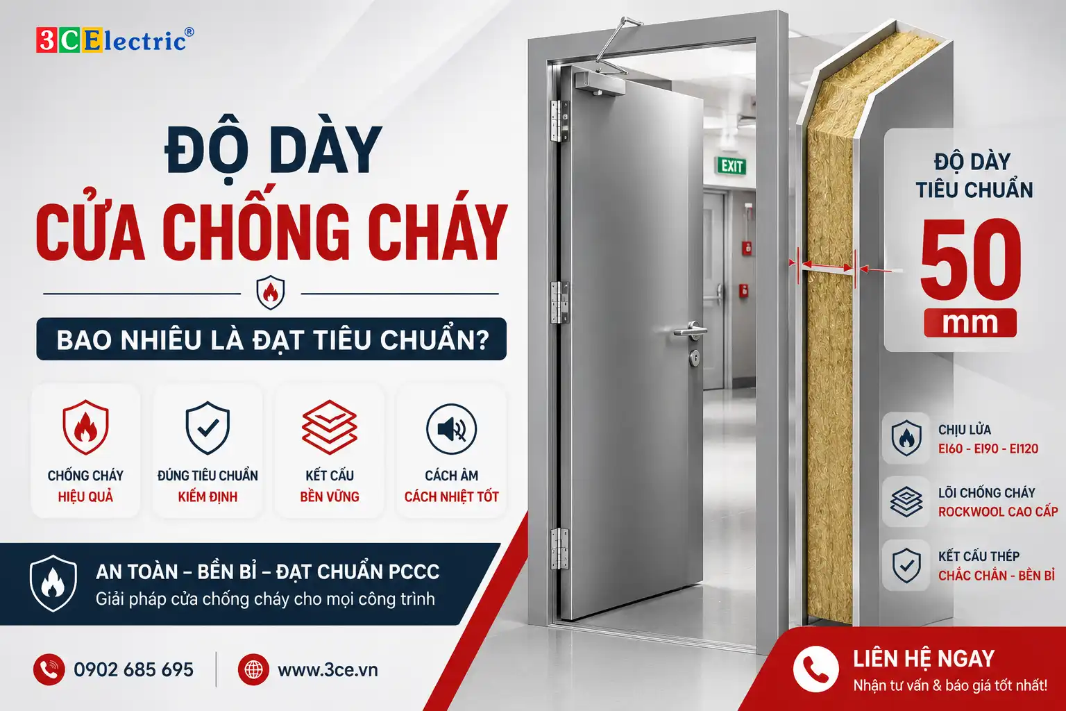 Độ Dày Cửa Chống Cháy Bao Nhiêu Là Đạt Tiêu Chuẩn?
