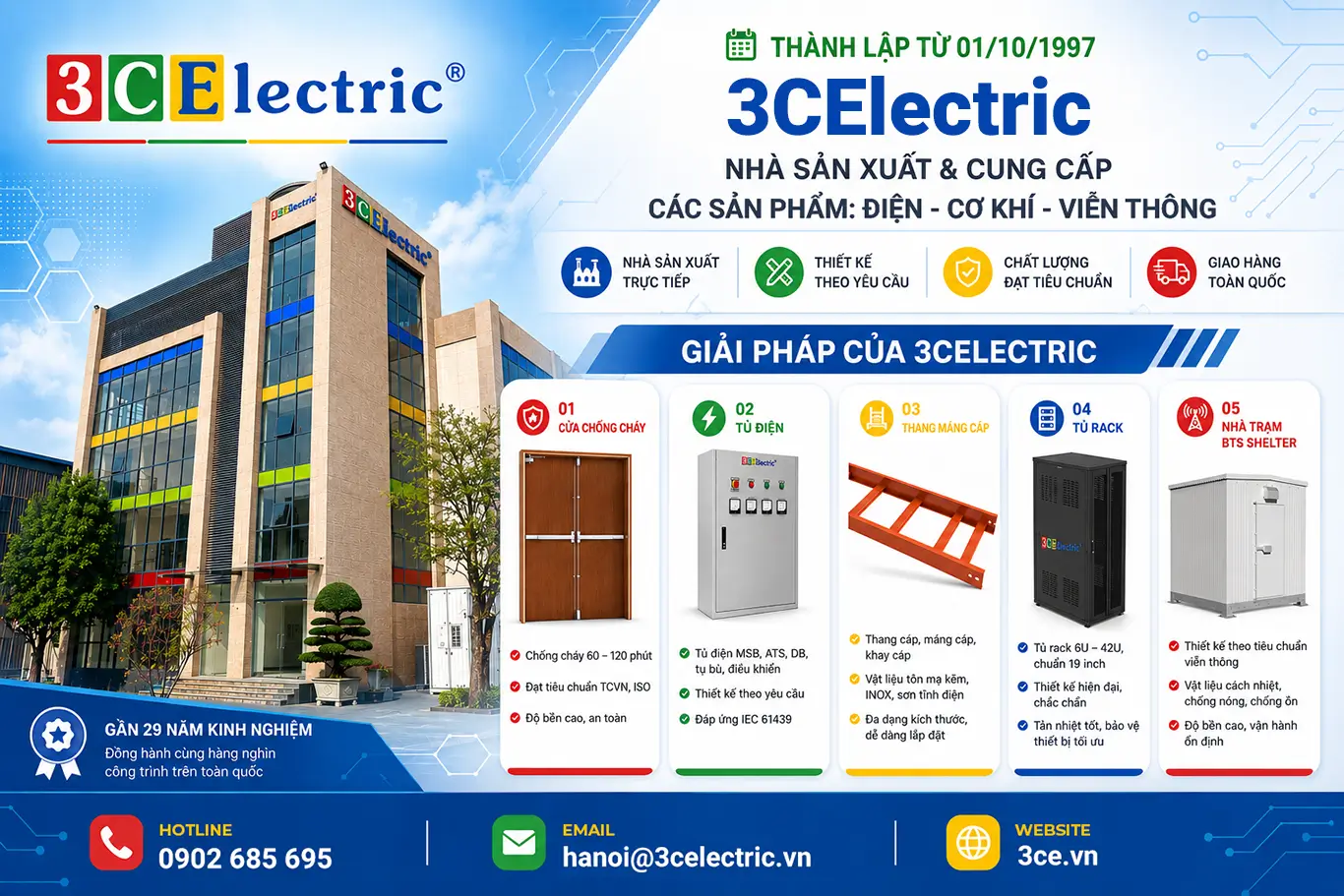 sản phẩm dịch vụ 3CElectric cung cấp