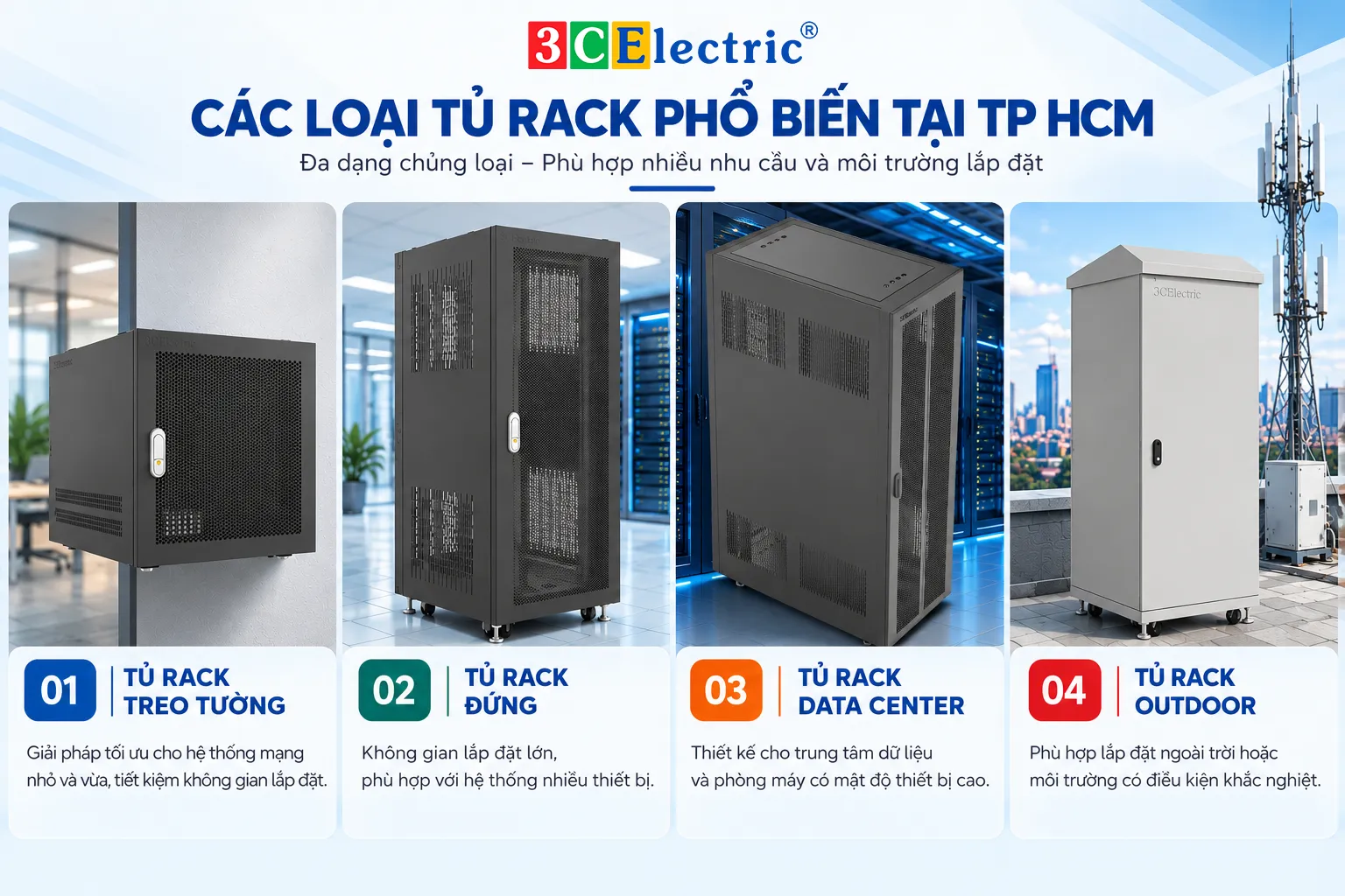 Các loại Tủ Rack phổ biến tại TP HCM