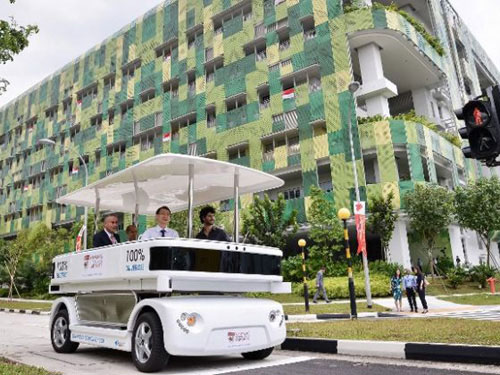 Singapore thử nghiệm xe điện không người lái