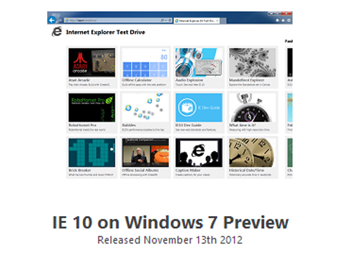 Microsoft giới thiệu Internet Explorer 10 cho Windows 7