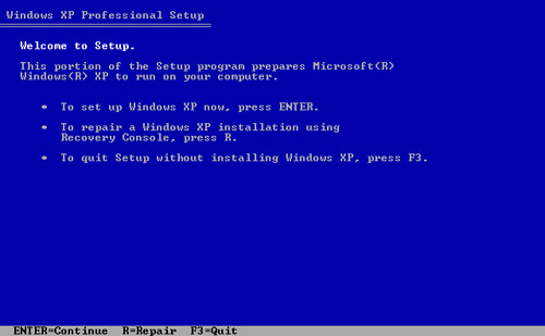 Cách chia ổ đĩa khi cài Windows XP