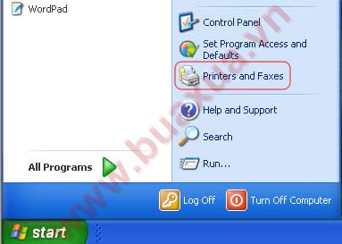 Cách cài đặt máy in ảo trong Windows XP